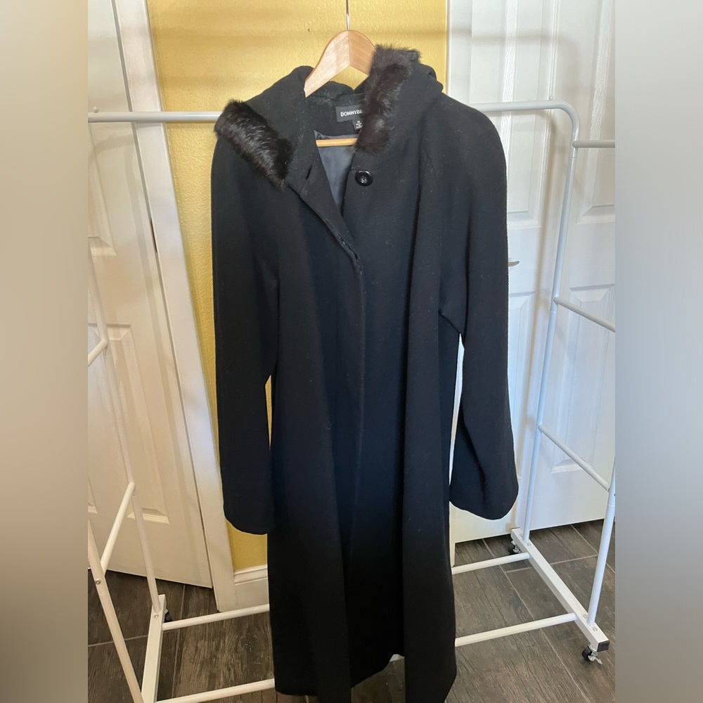 Donnybrook REAL FUR TRIM Peacoat Sz 14